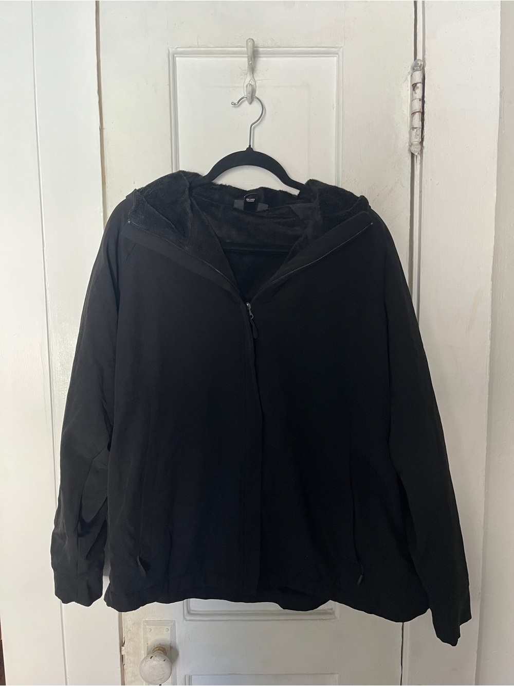 Kirkland Signature Black Teddy Jacket with Hood
